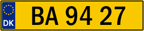 Trailer License Plate